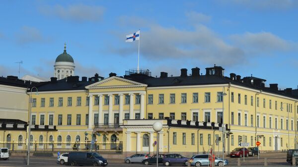 Dinh Tổng thống ở chính giữa trung tâm của Helsinki, Phần Lan - Sputnik Việt Nam