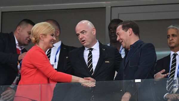 Chủ tịch FIFA nói chuyện gì với các nguyên thủ quốc gia trong lúc xem bóng đá? - Sputnik Việt Nam