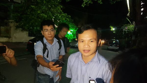 Ông Mai Văn Trinh trả lời báo chí về vụ việc điểm thi bất thường ở tỉnh Hà Giang lúc gần 1h sáng ngày 17/7. - Sputnik Việt Nam