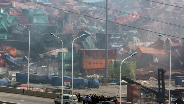 Thiệt hại do vụ nổ ở Thiên Tân - Sputnik Việt Nam