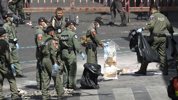 Cảnh sát tại hiện trường ở Bangkok - Sputnik Việt Nam