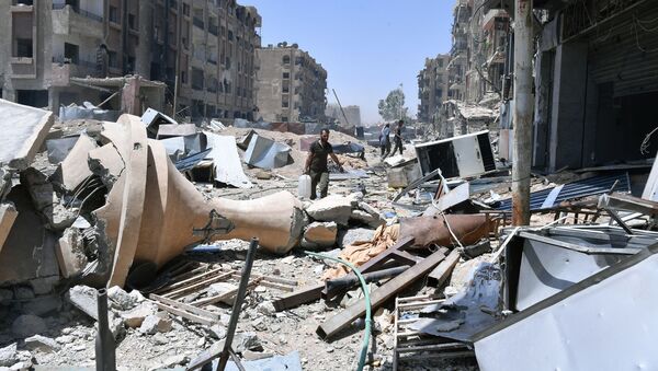 Разрушения в Дамаске, Сирия - Sputnik Việt Nam
