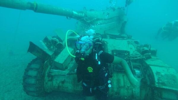 Công viên thiết bị quân sự dưới biển đã được thiết lập ở Lebanon: san hô mọc trên xe tăng - Sputnik Việt Nam