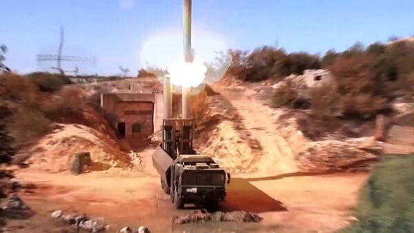 Пуск крылатой ракеты Оникс с БРК Бастион по объекту незаконных вооруженных формирований в Сирии - Sputnik Việt Nam