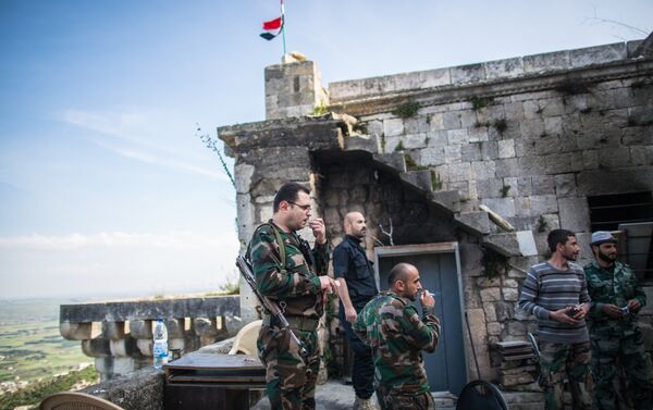 Syria bắt đầu phục chế lâu đài Krak des Chevaliers gần Homs - Sputnik Việt Nam