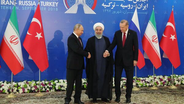Cuộc họp ba bên của các nhà lãnh đạo Nga, Thổ Nhĩ Kỳ và Iran tổ chức ở Tehran - Sputnik Việt Nam