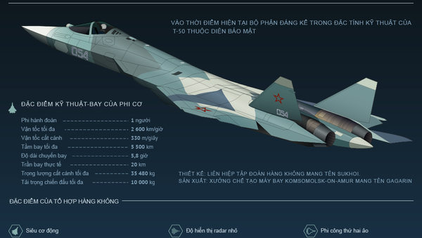 Tổ hợp Hàng không Triển vọng cho Không quân Chiến thuật (PAK FA) T-50 - Sputnik Việt Nam