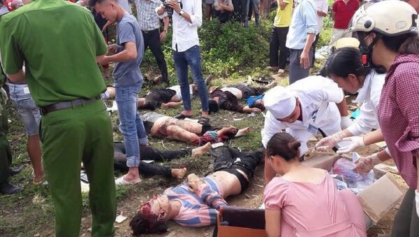 Hiện trường tai nạn kinh hoàng ở Lai Châu - Sputnik Việt Nam