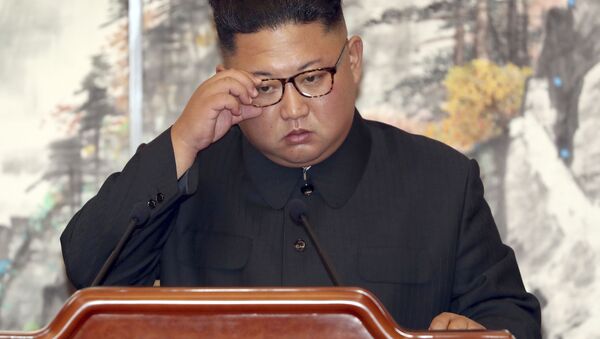 Chủ tịch Bắc Triều Tiên Kim Jong-un ký thỏa thuận chung với Tổng thống Hàn Quốc Moon Jae-in tại Bình Nhưỡng - Sputnik Việt Nam