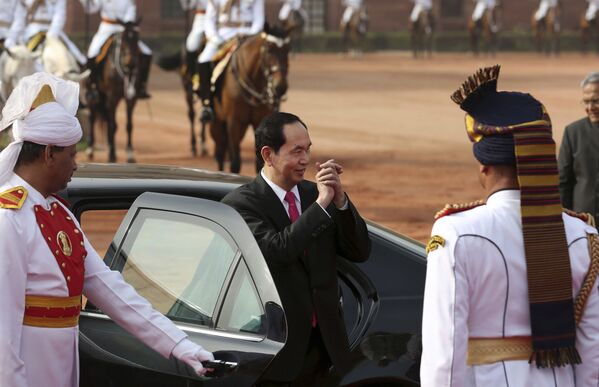 Chủ tịch nước Việt Nam Trần Đại Quang trong chuyến thăm Ấn Độ - Sputnik Việt Nam