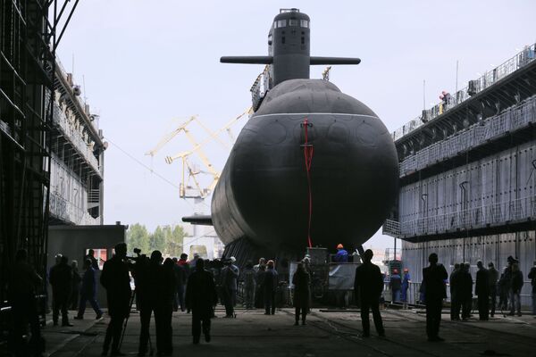 Lễ hạ thủy tàu ngầm diesel-điện Kronstadt dự án 677 Lada ở St. Petersburg - Sputnik Việt Nam
