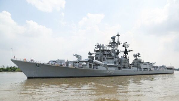 Tàu INS RANA của Hải quân Ấn Độ chuẩn bị cập cảng - Sputnik Việt Nam