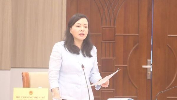 Bộ trưởng Bộ y tế Nguyễn Thị Kim Tiến giải trình các ý kiến của các đại biểu. - Sputnik Việt Nam