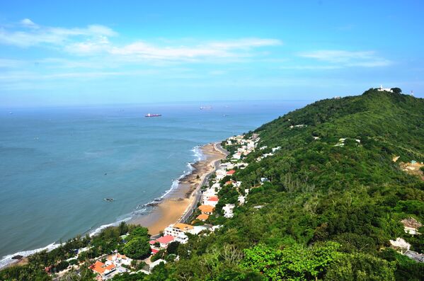 Cảnh bờ biển Vũng Tàu, nhìn từ tượng Chúa Kitô - Sputnik Việt Nam