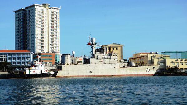 Chiến hạm săn ngầm lớp Pohang mang số hiệu 18 do Hàn Quốc trao tặng Hải quân Việt Nam, Vũng Tàu - Sputnik Việt Nam