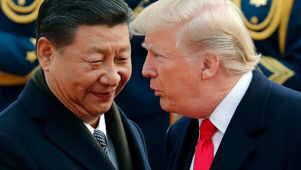 Tổng thống Hoa Kỳ Donald Trump và Chủ tịch Trung Quốc Tập Cận Bình - Sputnik Việt Nam