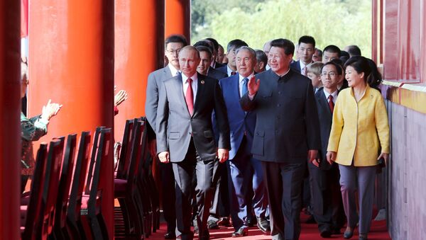 Lãnh đạo các nước tại lễ diễu binh mừng 70 năm chiến thắng Chiến tranh thế giới II tại Bắc Kinh - Sputnik Việt Nam