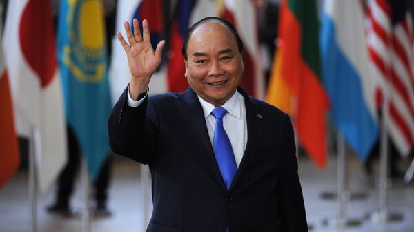 Thủ tướng Nguyễn Xuân Phúc tại Hội nghị thượng đỉnh Á-Âu lần thứ 12 (ASEM) tại Brussels. - Sputnik Việt Nam