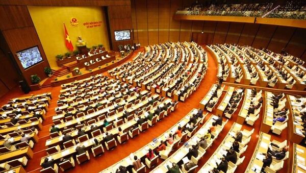 Toàn cảnh phiên khai mạc Kỳ họp thứ 6, Quốc hội khóa XIV. - Sputnik Việt Nam