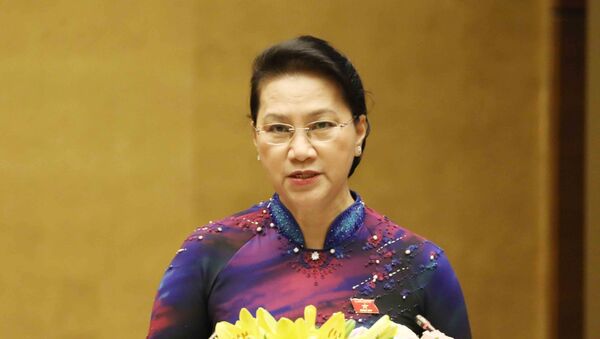 Chủ tịch Quốc hội Nguyễn Thị Kim Ngân phát biểu khai mạc kỳ họp. - Sputnik Việt Nam