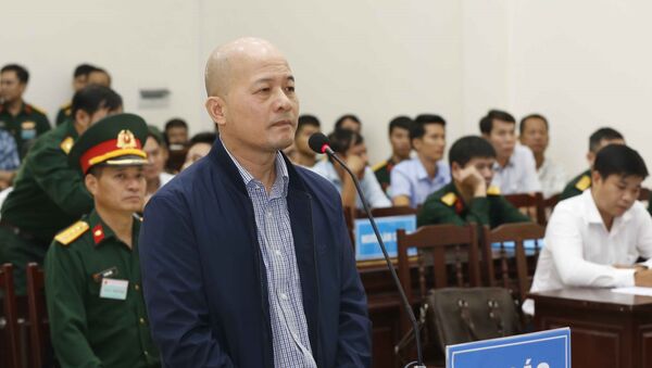 Bị cáo Đinh Ngọc Hệ khai báo tại phiên xét xử phúc thẩm. - Sputnik Việt Nam