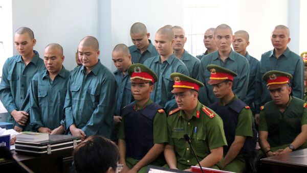 Các bị cáo tại phiên tòa. - Sputnik Việt Nam