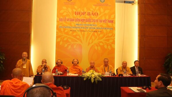 Chủ đề chính của Đại lễ Vesak Liên Hợp Quốc 2019 là cách tiếp cận của Phật giáo về sự lãnh đạo toàn cầu và trách nhiệm cùng chia sẻ vì xã hội bền vững. - Sputnik Việt Nam