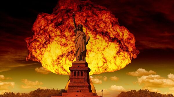 Ядерный взрыв на фоне статуи Свободы в Нью-Йорке - Sputnik Việt Nam
