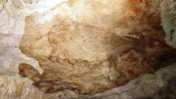 Phát hiện bức tranh cổ nhất sau 40.000 năm trên hang đá ở Indonesia - Sputnik Việt Nam