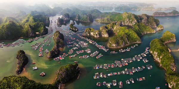 Bức ảnh Cát Bà Island's Floating Fishing Village (Làng chài nổi trên đảo Cát Bà) của nhiếp ảnh gia Phát Đào Tấn, lọt TOP-50 hạng mục Phong cảnh nghiệp dư của cuộc thi EPSON International Pano Awards 2018 - Sputnik Việt Nam