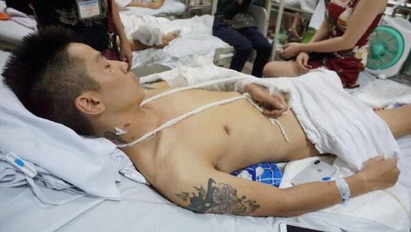 Nạn nhân Hùng phải cắt bỏ một phần chân trái, tỷ lệ thương tích tới 90% - Sputnik Việt Nam