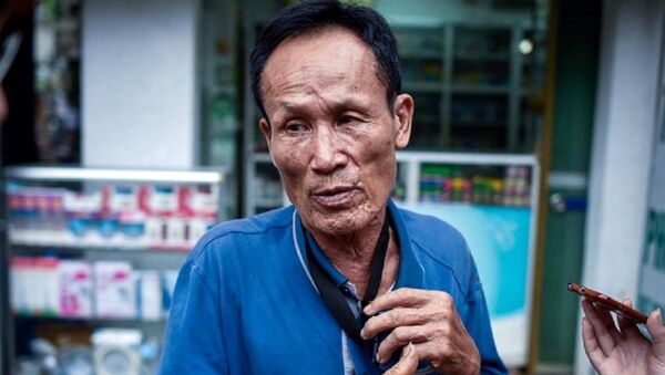 Ông Nguyễn Thế Hiệp, chủ khu nhà trọ giá rẻ bị cháy rụi trên đường Đê La Thành - Sputnik Việt Nam