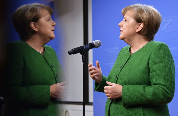 Thủ tướng Đức Angela Merkel trong Hội nghị thượng đỉnh EU tại Brussels - Sputnik Việt Nam