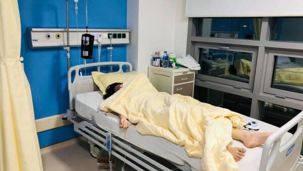 Nạn nhân Trang đã được mổ phẫu thuật và đang nằm điều trị tại Bệnh viện Trung ương Quân đội 108 - Sputnik Việt Nam