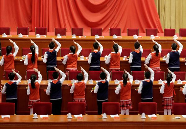 Các sự kiện sinh viên kỷ niệm 40 năm chính sách cải cách và mở  cửa Trong tòa dân biểu ở Bắc Kinh - Sputnik Việt Nam