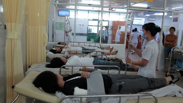 Các nạn nhân đang được cấp cứu tại Bệnh viện Đa khoa Đà Nẵng. - Sputnik Việt Nam