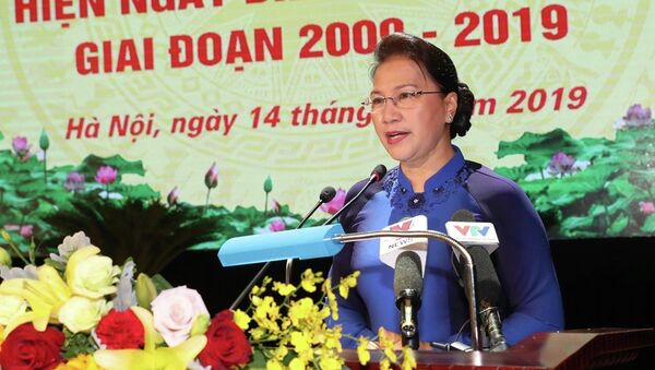 Chủ tịch Quốc hội Nguyễn Thị Kim Ngân phát biểu chào mừng. - Sputnik Việt Nam