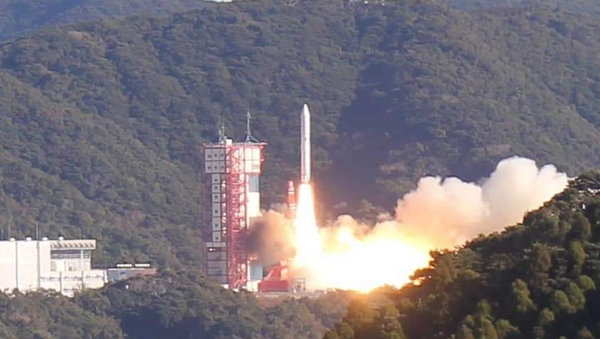 Tên lửa Epsilon số 4 của Nhật Bản được phóng ngày 18/1 mang theo vệ tinh MicroDragon của Việt Nam. Ảnh: VNSC - Sputnik Việt Nam