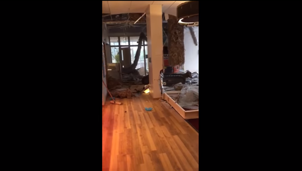 Một công nhân dùng máy xúc đâm nát khách sạn do ông xây vì bị chậm lương (Video) - Sputnik Việt Nam