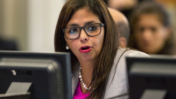 Delcy Rodríguez, ministra de Exteriores de Venezuela - Sputnik Việt Nam