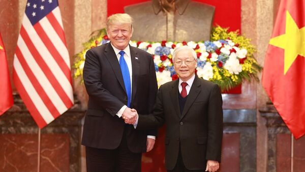 Tổng thống Mỹ Donald Trump gặp Tổng bí thư, Chủ tịch nước Nguyễn Phú Trọng - Sputnik Việt Nam