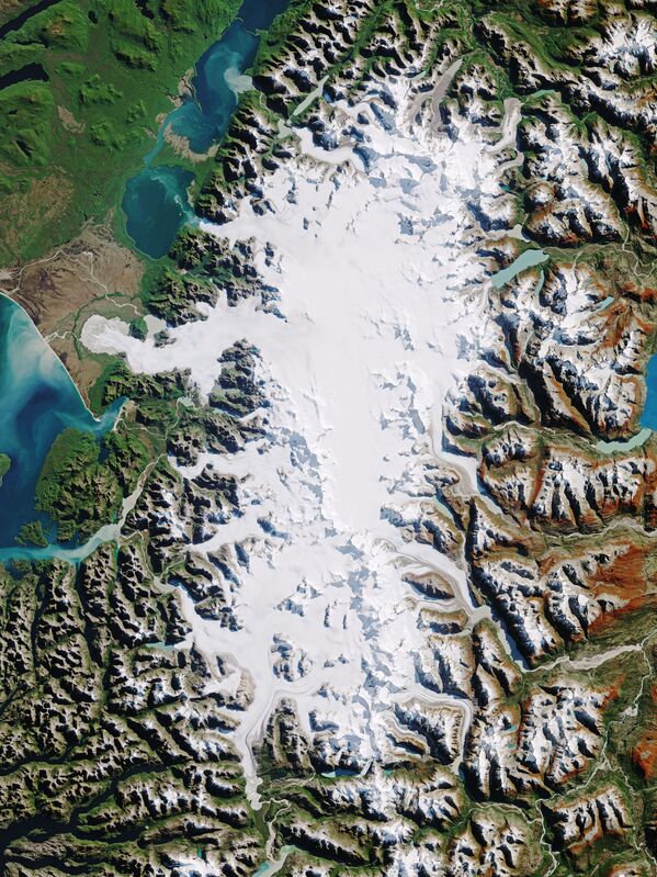 Cao nguyên băng Bắc Patagonia nhìn từ không gian - Sputnik Việt Nam