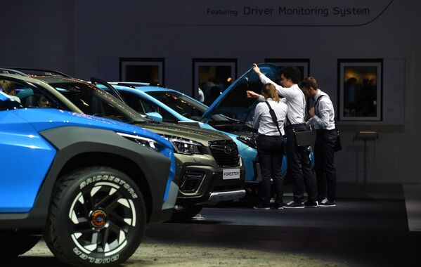 Gian hàng công ty Subaru tại Triển lãm ô tô quốc tế Geneva 2019 - Sputnik Việt Nam