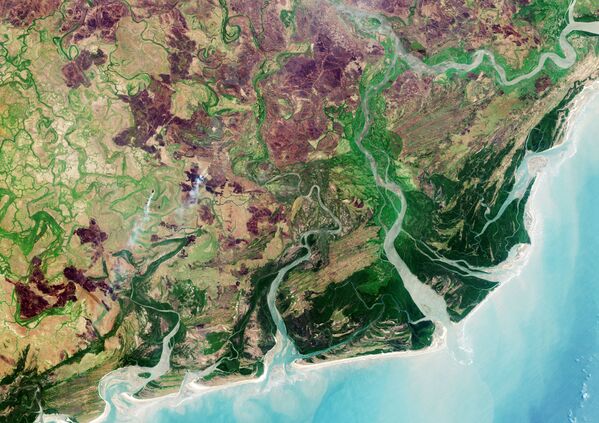 Đồng bằng sông Zambezi chụp từ vũ trụ - Sputnik Việt Nam