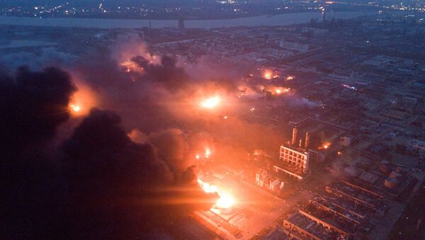 vụ nổ tại nhà máy hóa chất ở Trung Quốc - Sputnik Việt Nam