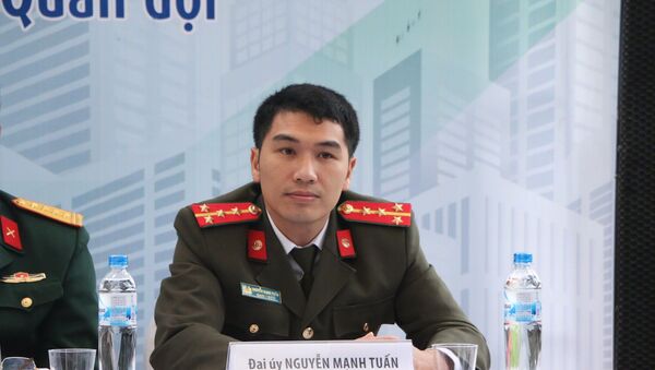Đại úy Nguyễn Mạnh Tuấn, Trợ lý tuyển sinh Cục Đào tạo (Bộ Công an) - Sputnik Việt Nam