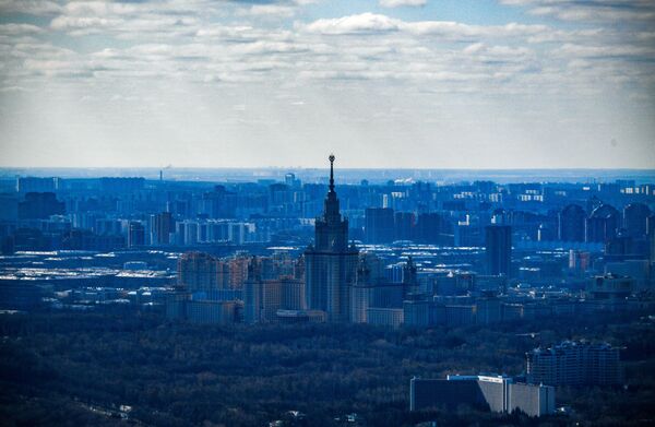 Quang cảnh Moskva từ đài quan sát PANORAMA360, trên tầng 89 của Tháp Federatsiya (Liên bang)  của Trung tâm thương mại quốc tế  Moskva- City (Trung tâm kinh doanh quốc tế Moskva) - Sputnik Việt Nam