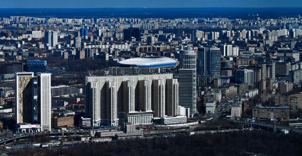Quang cảnh Moskva từ đài quan sát PANORAMA360, trên tầng 89 của Tháp Federatsiya (Liên bang)  của Trung tâm thương mại quốc tế  Moskva- City (Trung tâm kinh doanh quốc tế Moskva) - Sputnik Việt Nam