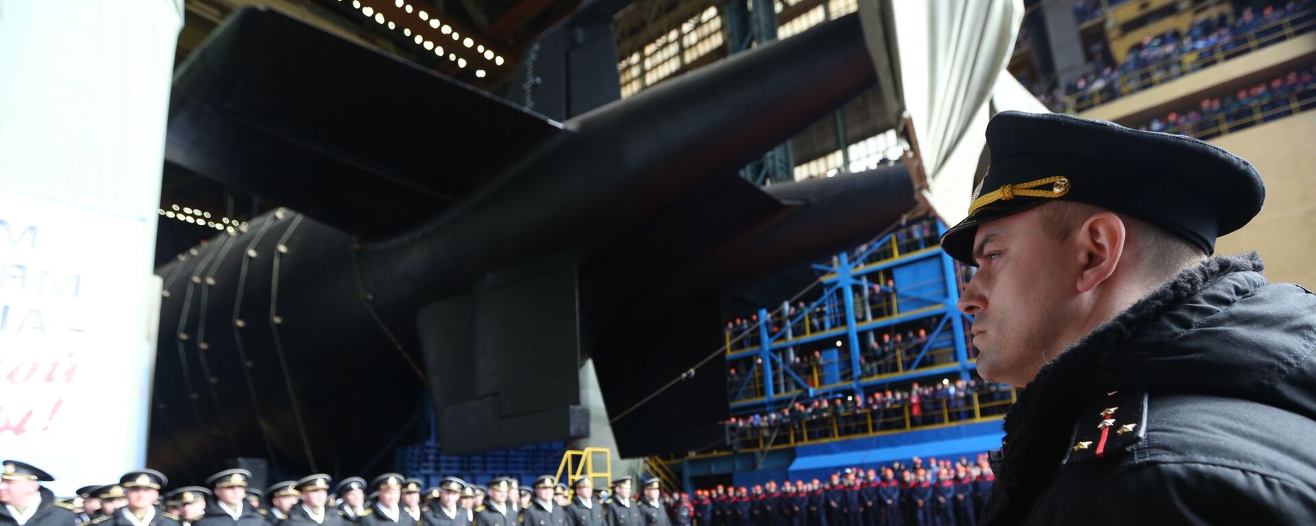 Hạ thủy tàu ngầm hạt nhân Belgorod ở vùng Arkhangelsk - Sputnik Việt Nam, 1920, 29.01.2022