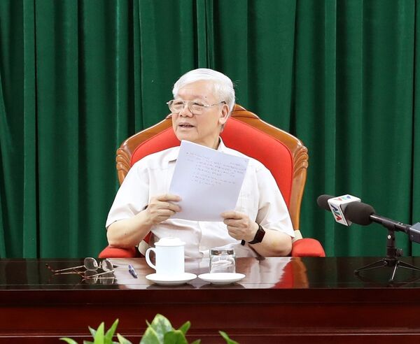 Tổng Bí thư, Chủ tịch nước Nguyễn Phú Trọng chủ trì họp lãnh đạo chủ chốt Tổng Bí thư, Chủ tịch nước Nguyễn Phú Trọng chủ trì họp lãnh đạo chủ chốt - Sputnik Việt Nam